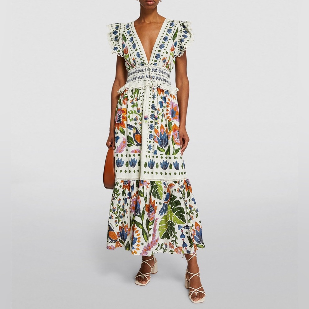 farm rio summer garden maxi dress